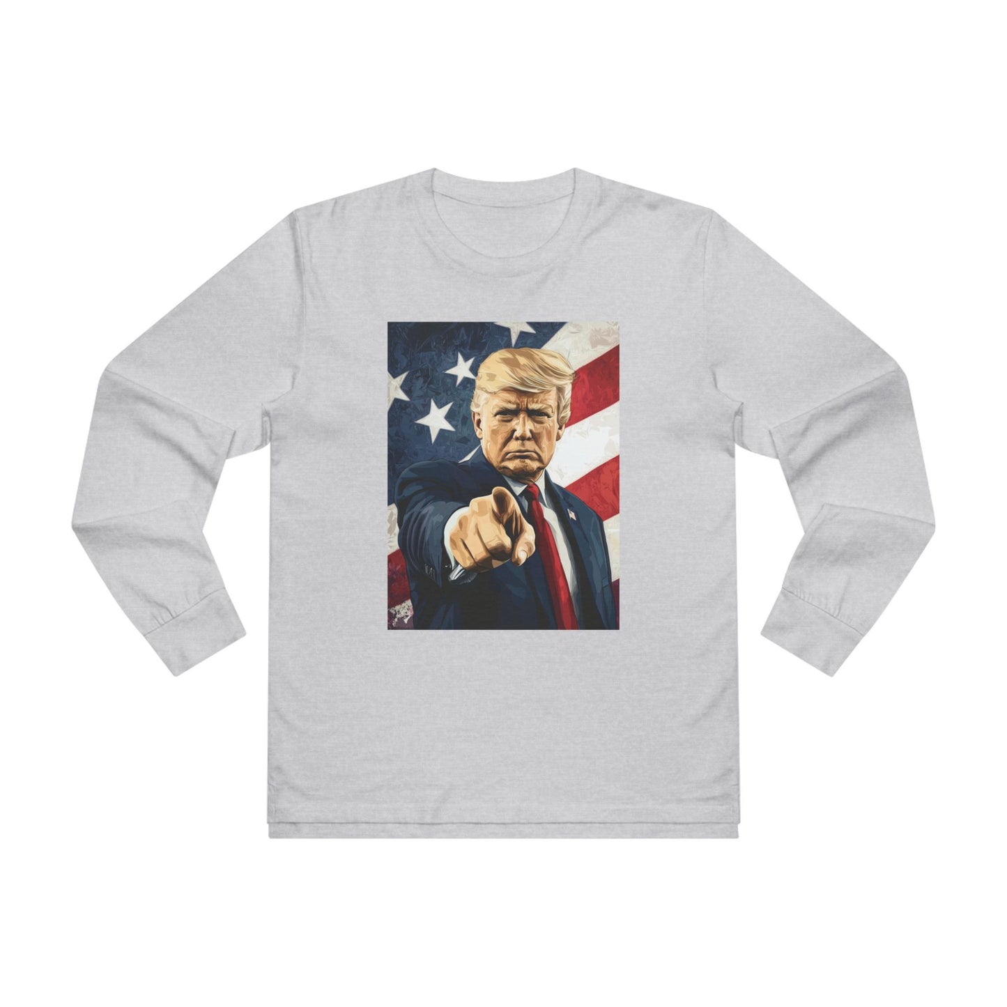 Tee Shirt - Donald Trump Uncle Sam Poster Print Men's Longsleeve