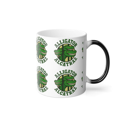 Color Morphing Mug with Alligator Alcatraz Design - Fun Gift for Trump Lovers, Unique Coffee Gift