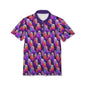 Vibrant Ghosts Unisex Polo Shirt, Colorful Summer Tee, Trendy Casual Wear, Unique Gifts, Halloween Style, Fun Outdoor Shirt