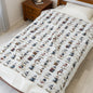 Cozy Snowman Velveteen Plush Blanket, Winter Decor, Holiday Gift, Soft Throw, Snuggle Blanket, Home Warmth