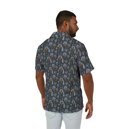 Men's Hawaiian Camp Shirt, Tropical Vibes, Casual Summer Wear, Beach Getaway, Vacation Essential, Gift for Him