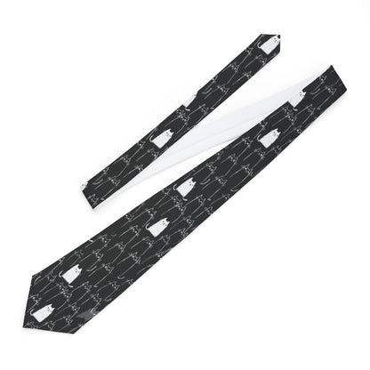 Cat Lover's Necktie, Funny Necktie for Cat Lovers, Gift for Halloween