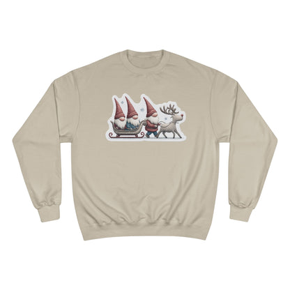 Holiday Gnome Sweatshirt, Cozy Christmas Apparel, Gift for Her, Winter Fashion, Cute Gnome Design