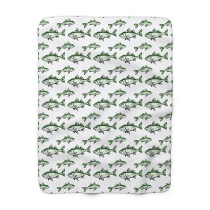 Cozy Fisherman’s Sherpa Blanket | Warm Fishing Decor, Gift for Anglers, Camping Essentials, Home Cozy Vibes, Holiday Presents