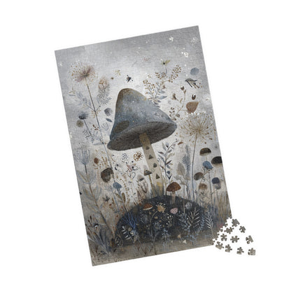 Whimsical Mushroom Puzzle | Nature-Inspired Jigsaw, 110-1014 Piece Set, Mindfulness Activity, Eco-Friendly Gift, Home Decor