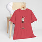 Skinny Legs Santa Character Unisex Heavy Cotton Tee, Christmas Shirt, Festive Apparel, Cute Santa Tee