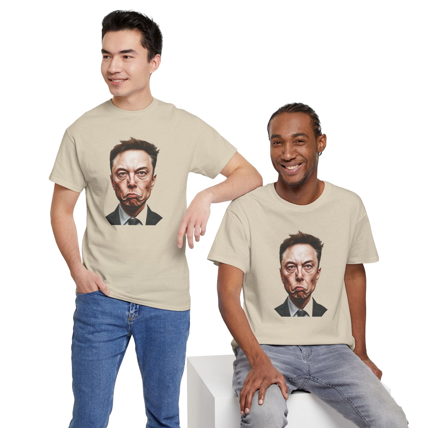 Funny Elon Musk Smirk Unisex Tee Shirt