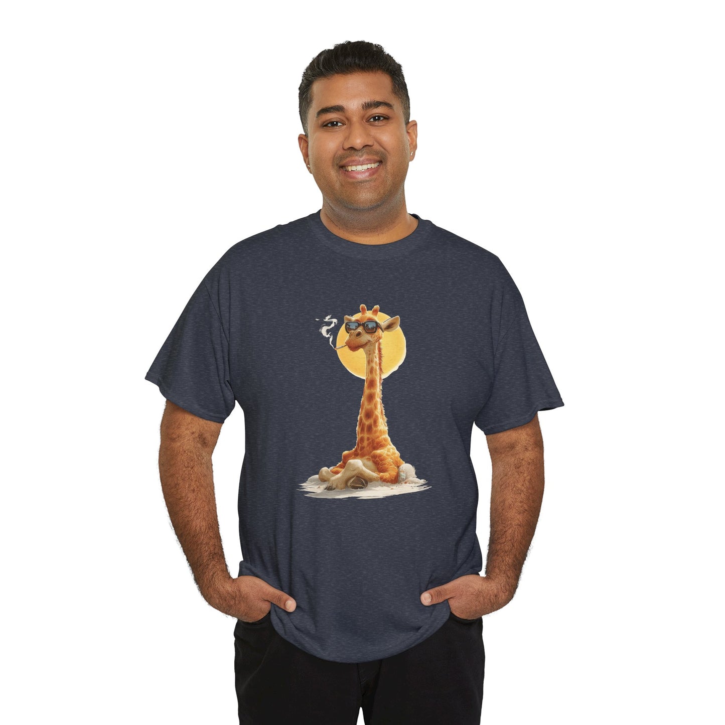 Cool Giraffe Graphic Tee, Unisex Funny Shirt, Casual Summer Top