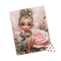 Fairy Rose Puzzle, Dreamy Fairy Jigsaw, Magical Home Decor, Unique Gift, Puzzle Lover's Delight, Family Game Night