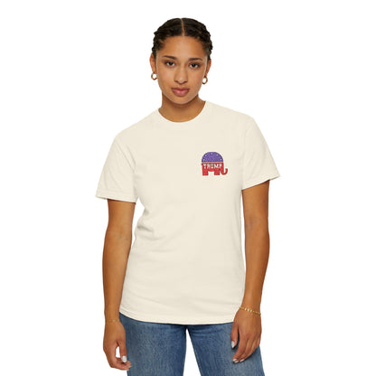 Embroidered Trump Republican Elephant Graphic Tee for MAGA, Unisex T-shirt, Casual Wear, Eco-Friendly Gift, Outing Shirt