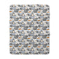 Cozy Sherpa Fleece Blanket with Pumpkin Design, Fall Decor, Snuggle Blanket, Gift for Friends, Seasonal Home Accents