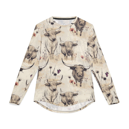 UV Protection Long Sleeve Shirt with Rustic Farm Design, Perfect for Summer Picnics