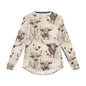 UV Protection Long Sleeve Shirt with Rustic Farm Design, Perfect for Summer Picnics