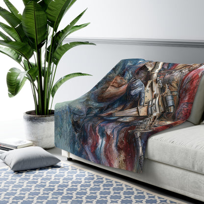 Patriotic Sherpa Fleece Blanket - Cozy Americana Home Decor, Military Themed Gift, Comfortable Throw for Veterans, Memorial Day, [...]