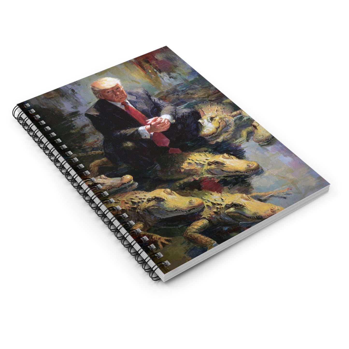 Crocodile Encounter Spiral Notebook - Ruled Line, Unique Journal for Creatives, Gift for Artists, Funny Office Supplies, Art [...]