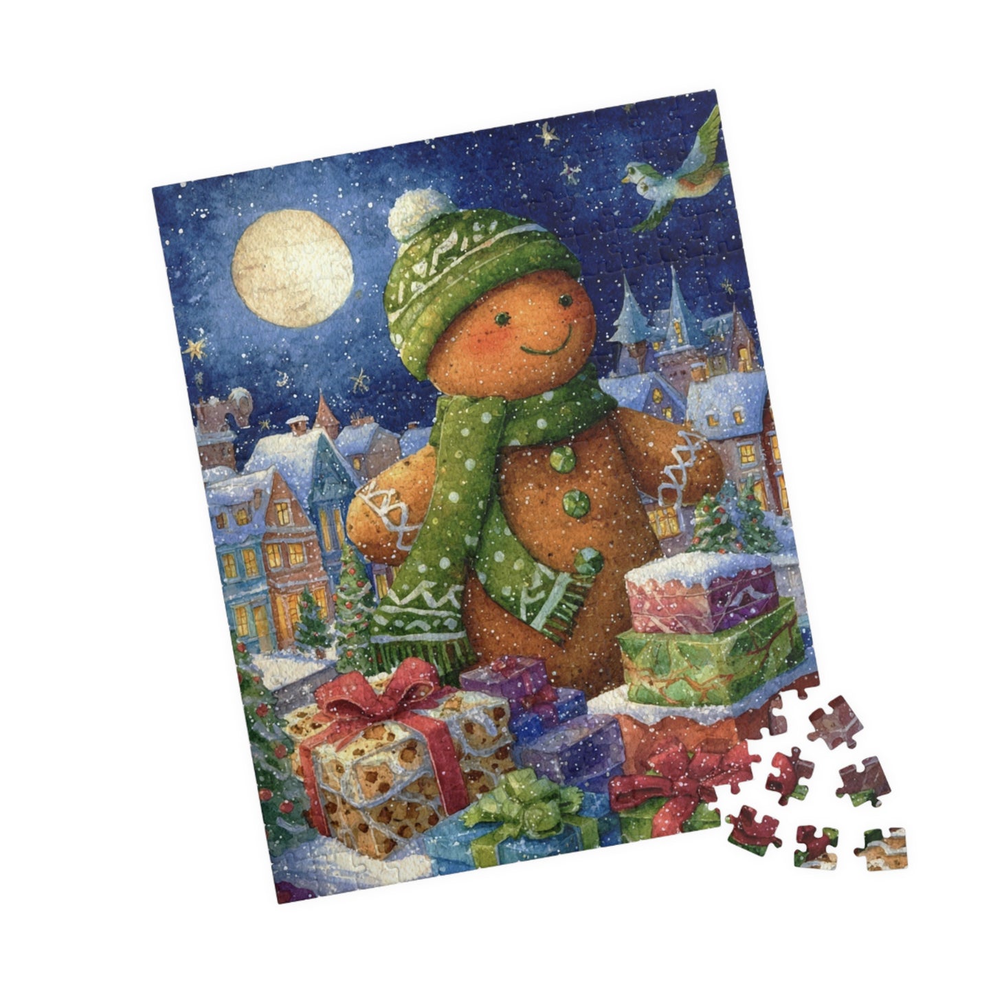 Holiday-Themed Puzzle, Christmas Jigsaw for Family Fun, Winter Decor Gift, Seasonal Activity, Kids & Adults, Festive Home Entertainment