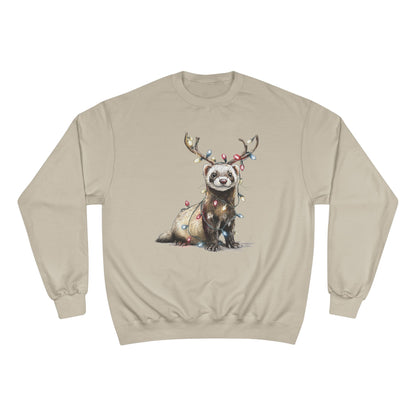 Otter Wants to be a Reindeer Champion Sweatshirt, Cozy Holiday Apparel, Christmas Gift, Cute Winter Wear