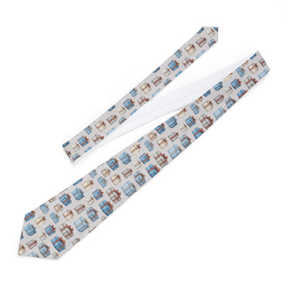 Gift-Themed Necktie for Special Occasions, Unique Accessory, Holiday Gift, Dapper Style, Formal Wear, Celebration Tie