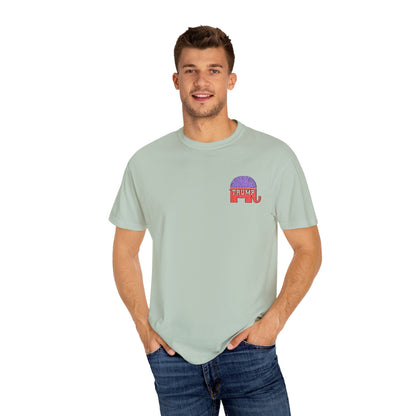 Embroidered Trump Republican Elephant Graphic Tee for MAGA, Unisex T-shirt, Casual Wear, Eco-Friendly Gift, Outing Shirt