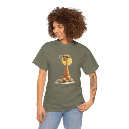 Cool Giraffe Graphic Tee, Unisex Funny Shirt, Casual Summer Top