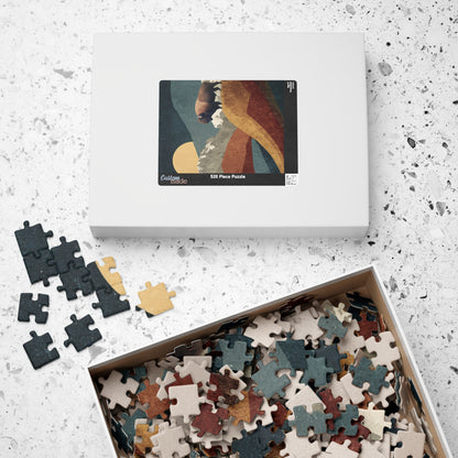 Rustic Mountain Buffalo Puzzle | Nature Lover Gift | Family Game Night | Unique Home Decor | Eco-Friendly Activity | Adventure Puzzle
