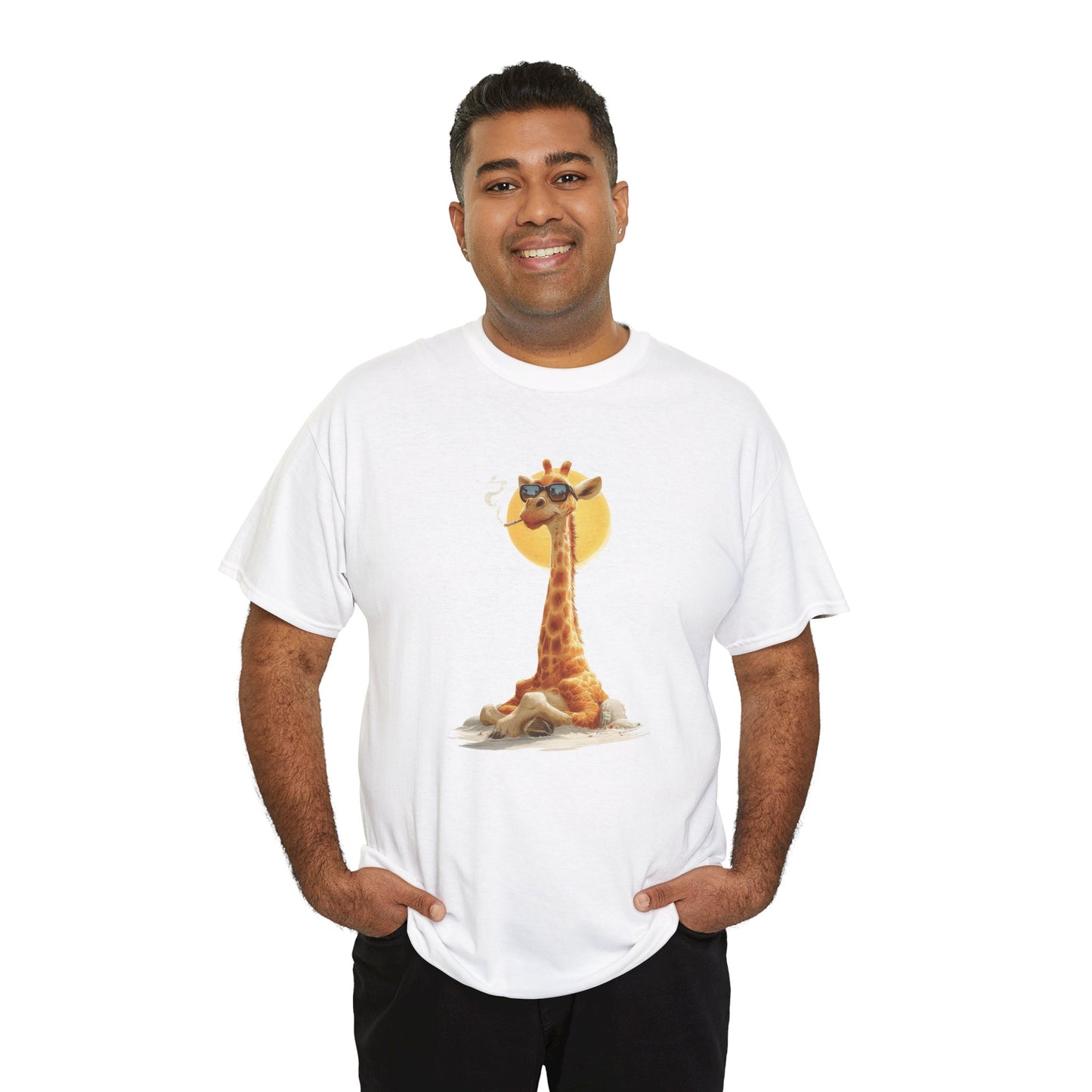 Cool Giraffe Graphic Tee, Unisex Funny Shirt, Casual Summer Top