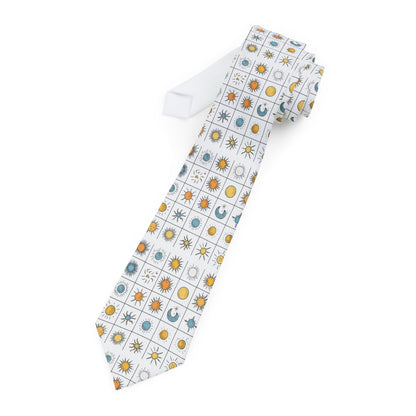 Celestial Necktie - Unique Tie for Men, Astrology Gift, Father's Day, Formal Wear, Statement Piece