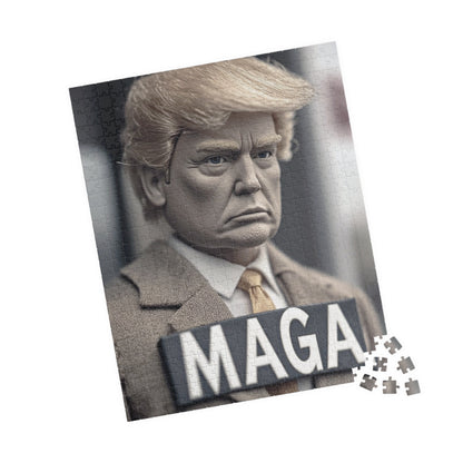 Puzzle Featuring MAGA Figure - Fun Family Game, Political Collectible, Home Decor, Gift for Puzzle Lovers