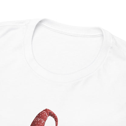 Skinny Legs Santa Character Unisex Heavy Cotton Tee, Christmas Shirt, Festive Apparel, Cute Santa Tee