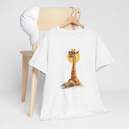 Cool Giraffe Graphic Tee, Unisex Funny Shirt, Casual Summer Top