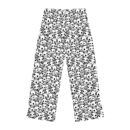 Gothic Skull Print Women's Pajama Pants, Cozy Lounge Wear, Halloween Sleepwear, Skulls PJs, Unique Gift for Her