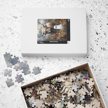 Halloween Highland Ghost Puzzle - 110/252/520/1014 Piece Jigsaw, Halloween Decor