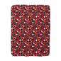 Gorgeous Reds Tropical Sherpa Fleece Blanket, Cozy Throw for Home Decor, Perfect for Tiki Parties