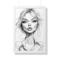 Stylish Framed Vertical Poster - Chic Wall Art Decor, Modern Home Decor, Gift for Art Lovers, Trendy Interior Design