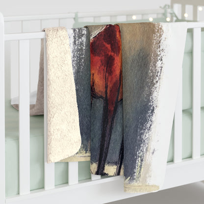 Cozy Giraffe Sherpa Fleece Blanket | Animal Lover Gift,Nursery Blanket, Kid's Room