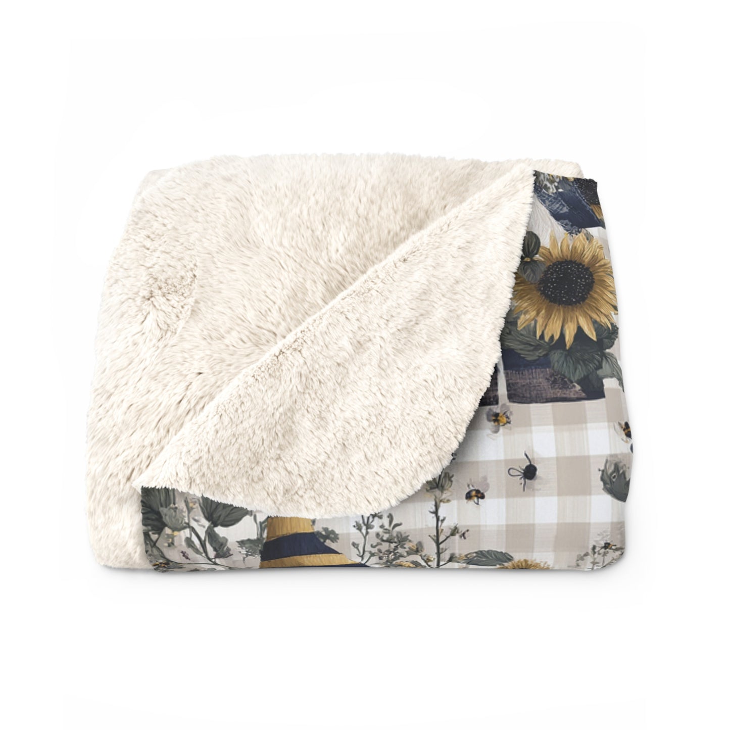 Cozy Floral Sherpa Fleece Blanket, Perfect for Home Decor, Gift for Her, Warm Throw for Winter Nights, Floral Pattern Blanket, [...]