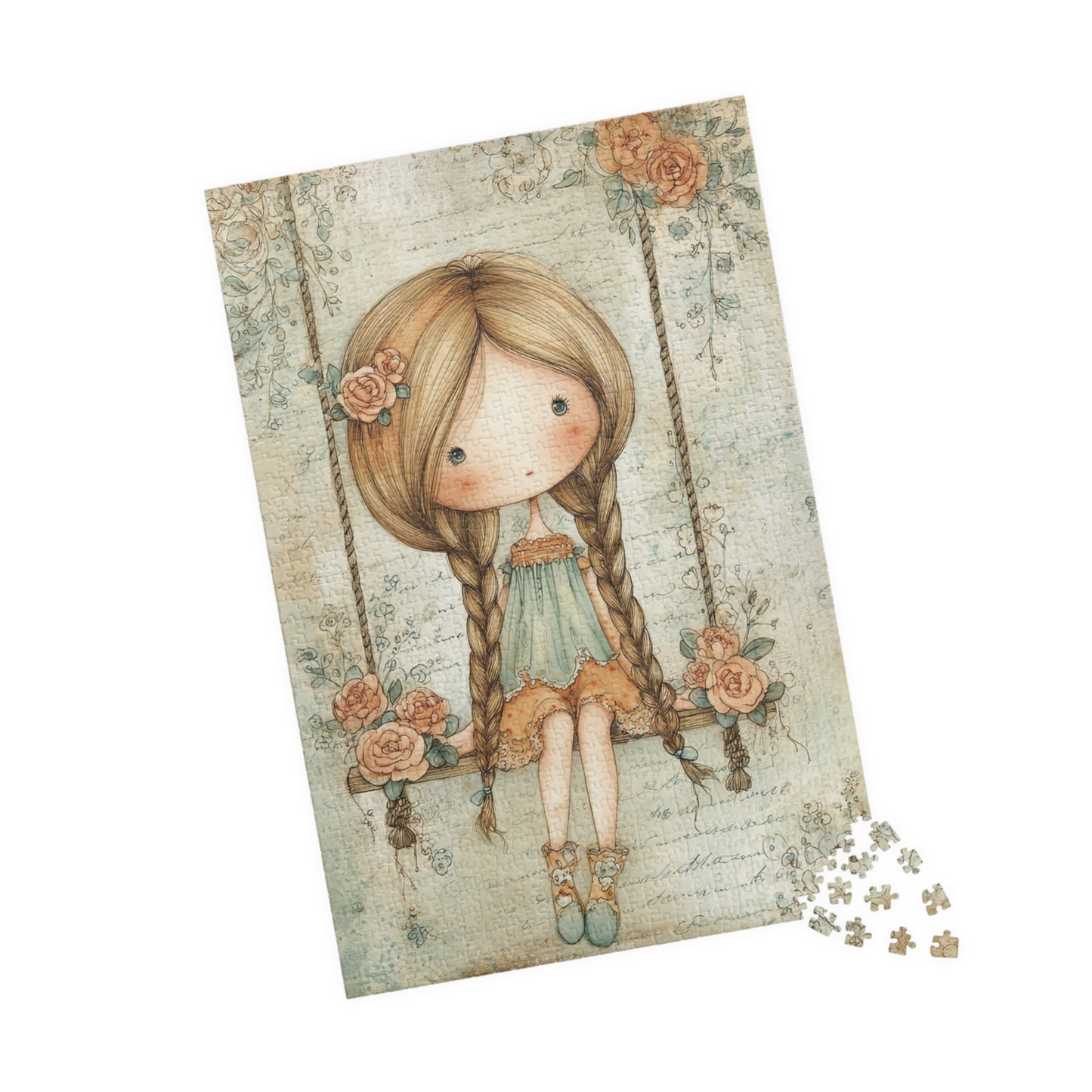 Charming Girl Puzzle - Family Fun, Gift for Kids, Home Activity, Relaxation, Educational Toy