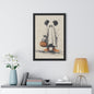 Whimsical Halloween Framed Poster | Ghostly Mickey Art, Halloween Decor, Kid's Room Wall Art, Seasonal Home Decor, Spooky Vibes