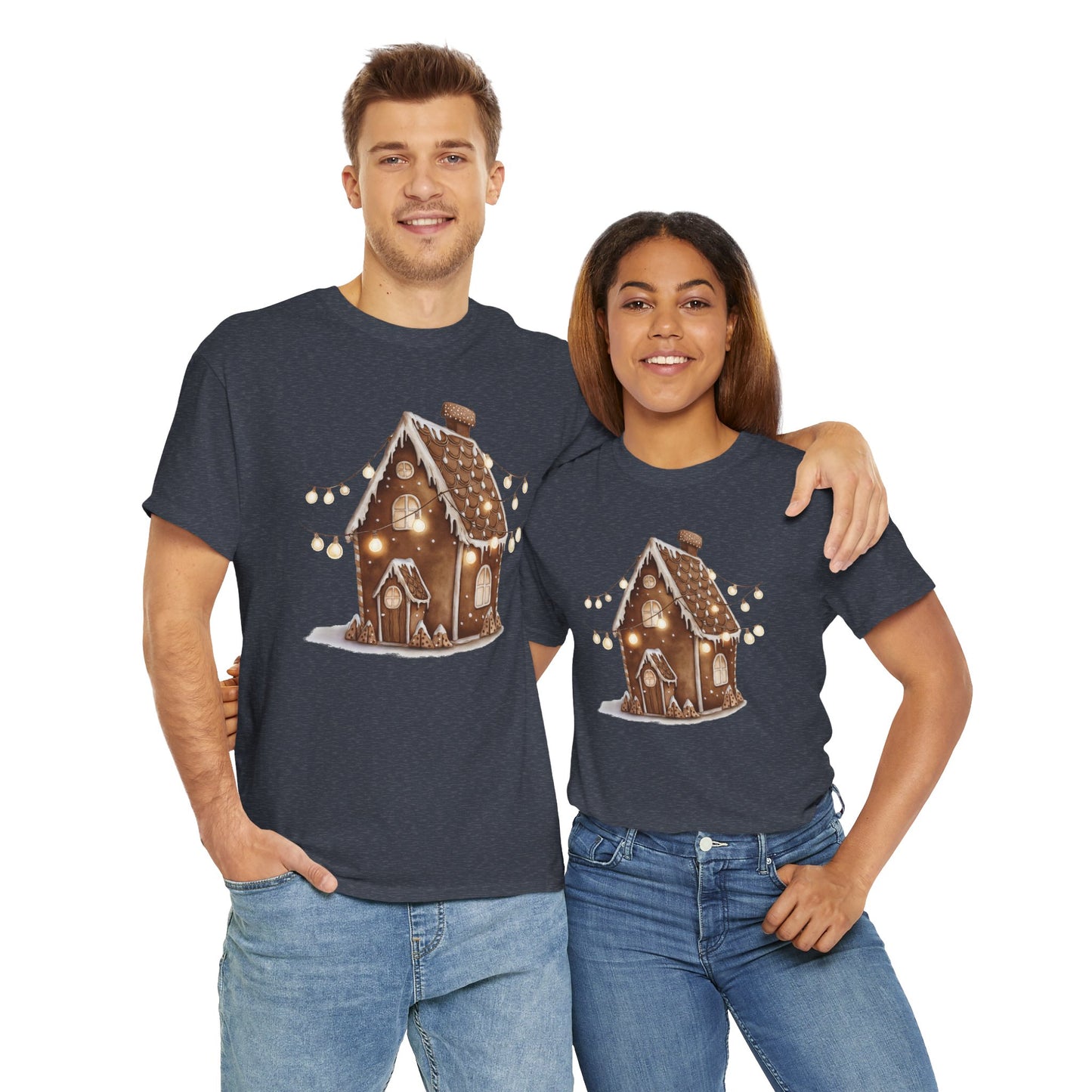 Festive Gingerbread House Tee | Unisex Heavy Cotton T-Shirt, Cozy Holiday Apparel, Christmas Gift, Winter Wonderland Clothing, Cute [...]