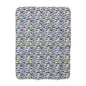 Nautical Sherpa Fleece Blanket, Cozy Sea Life Throw, Perfect for Beach Lovers
