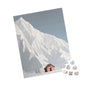 Cozy Winter Puzzle: Scenic Mountain Cabin, Family Fun, Gift for Puzzle Lovers, Holiday Activity, Home Décor
