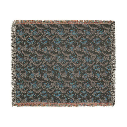 Cozy Woven Blanket - Halloween Skulls Bohemian Throw for Home Decor, Gift for Weddings, Birthdays
