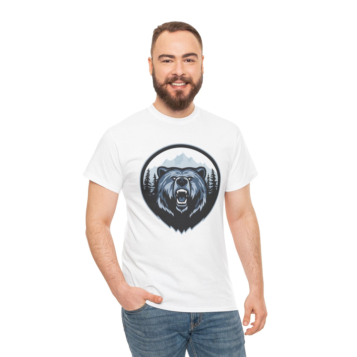 Majestic Bear Graphic Tee | Unisex Heavy Cotton Shirt, Animal Lover Gift, Outdoor Adventure Wear, Nature Lover Apparel, Birthday Gift, [...]