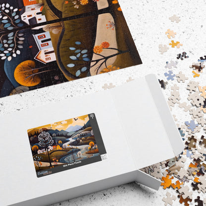 Serene Landscape Puzzle - Nature Scene, Gift for Adults, Family Activity, Relaxation Fun, Home Decor