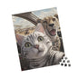 Paw-some Adventure Puzzle | Cat & Cheetah Selfie | Family Fun, Cat Lover Gift, Pet-Themed Entertainment