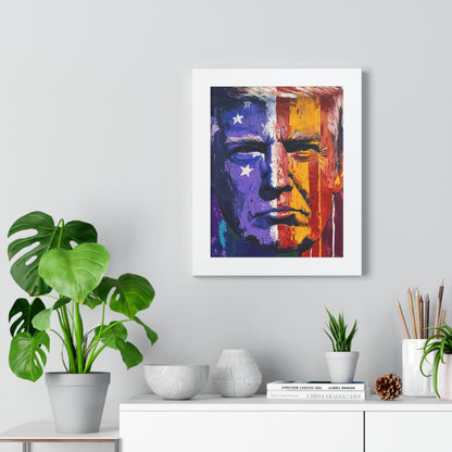 Trump Twitter Inspired Colorful Political Framed Poster, Trump Merch | Political Art | Collectible Poster