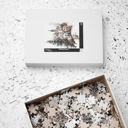 Winter Scene Puzzle, Cozy Family Activity, Christmas Gift, Relaxation Gift, Home Decor Puzzle, 110 252 520 1014-piece