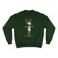 Reindeer Champion Sweatshirt, Cozy Holiday Sweatshirt, Cute Animal Gift, Winter Apparel, Christmas Sweatshirt