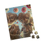 Puzzle (110, 252, 520, 1014-piece) - Funny Rabbit Selfie | Is that a carrot?