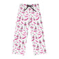 Playful Skeleton Women's Pajama Pants, Halloween Sleepwear, Cozy Lounge Pants, Gift for Her, Skeleton Print Sleep Pants